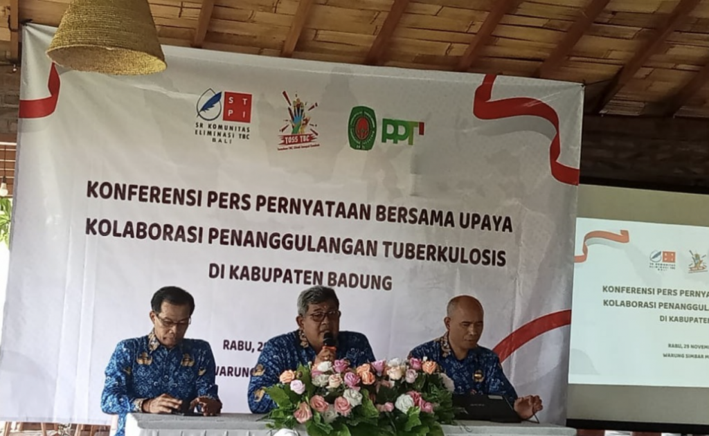 Konferensi Pers Pernyataan Bersama Upaya Kaloborasi Penangulangan Tuberkulosis Di Kabupaten Badung